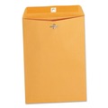 Office Jansan | Universal UNV35262 7.5 in. x 10.5 in. #75 Square Flap Gummed/Clasp Envelope - Brown Kraft (100/Box) image number 0