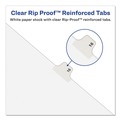 Bulk Savings Pricing 2 | Avery 11918 11 x 8.5 Avery Style Preprinted Legal Exhibit Side 10-Tab Index Dividers - White (25/Pack) image number 2