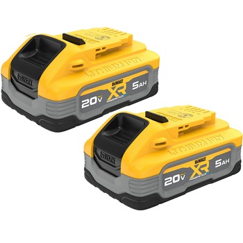 Factory Reconditioned Dewalt (2) 20V MAX POWERSTACK 5 Ah Lithium-Ion Batteries