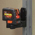 Laser Levels | Klein Tools 93LCLS Self-Leveling Cordless Cross-Line Laser with Plumb Spot image number 12