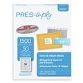 Office Jansan | PRES-a-ply 30632 0.66 in. x 3.44 in. Labels - White (30/Sheet, 50 Sheets/Box) image number 0