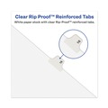 Office Jansan | Avery 12392 11 x 8.5 Preprinted Legal Exhibit S Bottom Tab Dividers - White (25/Pack) image number 1