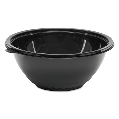 Bowls and Plates | WNA WNA APB160BL Caterline Pack n' Serve 160 oz. 12 in. x 5 in. Plastic Bowls - Black (25/Carton) image number 0