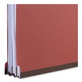 Office Jansan | Universal UNV10320 2 Dividers 6 Fasteners 6-Section Deluxe Pressboard End Tab Classification Folders - Letter Size, Bright Red (10/Box) image number 2