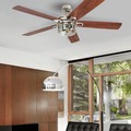 Ceiling Fans | Honeywell 50610-45 52 in. Bontera Indoor LED Ceiling Fan with Light - Brushed Nickel image number 9