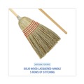 Brooms | Boardwalk BWK926YCT 56 in. Yucca/Corn Fiber Bristles Parlor Broom - Natural (12/Carton) image number 3