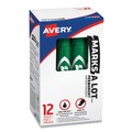 Office Jansan | Avery 07885 Broad Chisel Tip Regular Desk-Style MARKS A LOT Permanent Marker - Green (1-Dozen) image number 3