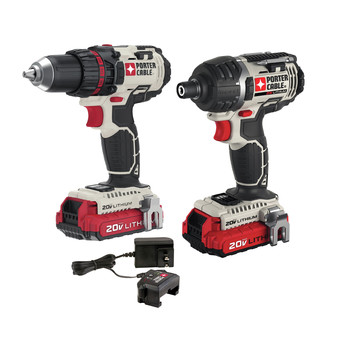 Factory Reconditioned Porter-Cable 20V MAX 1.5 Ah Cordless Lithium-Ion 2-Tool Combo Kit