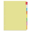 Mothers Day Sale! Save an Extra 10% off your order | Universal UNV20840 11 in. x 8.5 in. Insertable Tab Index with 8 Assorted Tabs - Buff (24/Box) image number 1