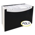 Sheet Protectors | C-Line 48221 12 in. Expansion 1/5-Cut Tabs 21-Pocket Letter Size Stand-Up Design Expanding File - Black image number 3