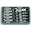 Combination Wrenches | GearWrench 9550 10-Piece 12-Point Metric Stubby Flex Combo Ratcheting Wrench Set image number 1