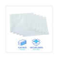 Office Jansan | Boardwalk H7658EWK 38 in. x 58 in. 60 gal. 0.7 mil Linear Low Density Industrial Can Liners - White (100/Carton) image number 3