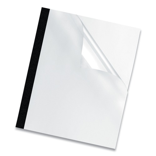 Office Jansan | Fellowes Mfg Co. 5257001 Unpunched 11 in. x 8.5 in. Thermal Binding System Presentation Covers - Clear (10/Pack) image number 0