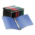 Office Jansan | Avery 14801 11 in. x 8.5 in. 3 Rings 1 in. Capacity Hanging Storage Flexible Non-View Binder with Round Rings - Black image number 1
