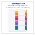 Office Jansan | Avery 11186 Ready Index 11 in. x 8.5 in. 8-Tab 1 to 8 Customizable TOC Dividers - Multicolor Tabs/White (6/Pack) image number 4