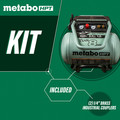 Air Compressors | Metabo HPT EC1315SM 1.5 HP 8 Gallon Oil-Free Trolly Air Compressor image number 13