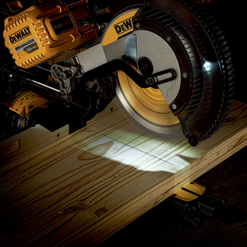 Factory Reconditioned Dewalt FLEXVOLT 120V MAX Brushless Lithium Ion 12 in. Cordless Double Bevel Compound Silding Miter Saw Kit 6 Ah
