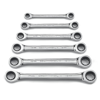 GearWrench 9260 6-Piece Metric Double Box Ratcheting Wrench Set