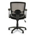 Office Jansan | Alera ALEET42ME10B Etros Series 18.03 in. to 21.96 in. Seat Height Mesh Mid-Back Chair - Black image number 2
