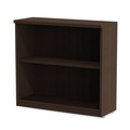  | Alera ALEVA633032ES 31.75 in. x 14 in. x 29.5 in. Valencia Series 2-Shelf Bookcase - Espresso image number 1