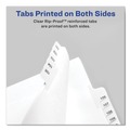 Office Jansan | Avery 01700 11 x 8.5 Allstate Style Preprinted Legal Exhibit Side A to Z Tab Index Dividers - White (26-Pieces/Set) image number 1