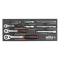 Socket Sets | Wiha Tools 33388 9-Piece SoftFinish Ratchet Tray Set image number 0