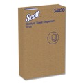 Paper & Dispensers | Scott 34830 9.88 in. x 2.88 in. x 13.75 in. Control Slimfold Towel Dispenser - White image number 2