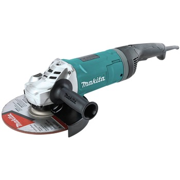 Makita 15 Amp 9 in. Corded Angle Grinder with Rotatable Handle and Lock-On Switch