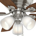 Ceiling Fans | Casablanca 53187 44 in. Durant 3 Light Brushed Nickel Ceiling Fan with Light image number 9