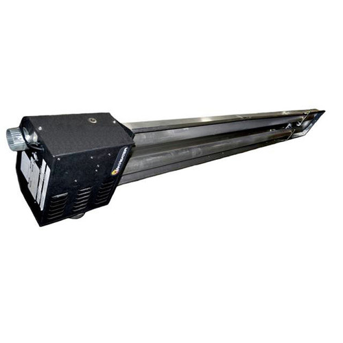 Job Site Heaters | Cleveland Iron Works F202860 45,000 BTU 10 ft. Low Intensity Natural Gas Radiant Tube Heater System with Propane Conversion Kit image number 0