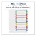 Office Jansan | Avery 11843 1 - 12 Tab 11 in. x 8.5 in. Customizable TOC Ready Index Divider Set - Multicolor (1 Set) image number 7