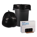 Trash Bags | Boardwalk H8048EKKR01 40 in. x 48 in. 45 gal. 1 mil Recycled Low-Density Polyethylene Can Liners - Black (100/Carton) image number 1