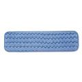 Sponges & Scrubbers | Rubbermaid Commercial FGQ41100BL00 24 in. Long Split Nylon/Polyester Blend Microfiber Wet Room Pads - Blue (12/Carton) image number 1