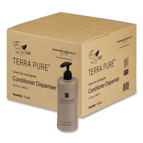 Cleaning & Janitorial Supplies | Diversified Hospitality Solutions AIR11TPC480 Terra Pure 16.23 oz Conditioner - Green Tea Lemongrass (12/Carton) image number 0