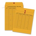  | Quality Park QUA63561 10 in. x 13 in. Two-Sided Five-Column Format String and Button Interoffice Envelopes - Brown Kraft (100/Carton) image number 2