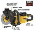 Concrete Saws | Dewalt DCS690X2 FlexVolt 60V MAX Cordless Brushless 9 in. Cut-Off Saw Kit image number 12