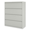  | Alera 25510 42 in. x 18.63 in. x 52.5 in. 4 Legal/Letter Size Lateral File Drawers - Light Gray image number 2