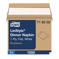 Cleaning & Janitorial Supplies | Tork 716002 1-Ply 15 in. x 16 in. LinStyle Dinner Napkin - White (1000/Carton) image number 1