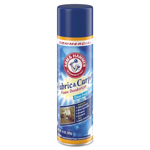 Cleaning & Janitorial Supplies | Arm & Hammer 33200-00514 15 Oz Aerosol Fresh Scent Fabric And Carpet Foam Deodorizer (8/Carton) image number 0