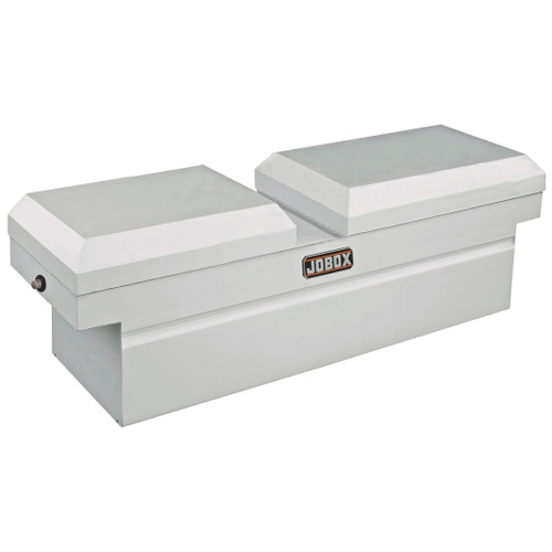 Crossover Truck Boxes | JOBOX JSC1464980 Steel Gull Wing Lid Deep Full-size Crossover Truck Box (White) image number 0