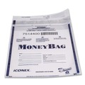 Office Jansan | PM Company PMC58001 9 in. x 12 in. Plastic Tamper-Evident Deposit Bag - White (100/Pack) image number 3