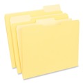 Office Jansan | Universal UNV12304 1/3-Cut Assorted Tab Interior File Folders - Letter Size, Yellow (100/Box) image number 1