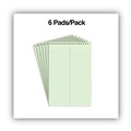 Office Jansan | Universal UNV86920PK 6 in. x 9 in. 80 Green-Tint Gregg Rule Steno Pads - Red Cover (6/Pack) image number 5