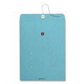 Envelopes & Mailers | Quality Park QUA63577 10 x 13 Colored Paper String and Button Interoffice Envelope - Blue (100/Box) image number 2
