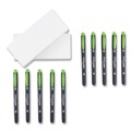 Highlighters | Tombow Mono 56415 Chisel/Bullet Tip Edge Highlighters - Yellow Green Barrel/Yellow Green Ink (10/Box) image number 2
