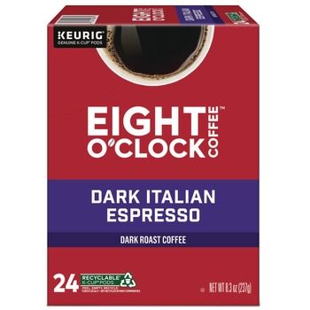 Eight O'Clock Coffee K-Cups - Dark Italian Espresso (24/Box)