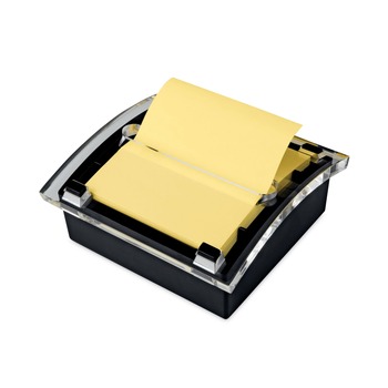 Post-it Pop-up Notes Clear Top Pop-up Note Dispenser For 3 in. x 3 in. Pads - Black (1-Pack)
