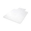  | Deflecto CM2E432F EconoMat 46 in. x 60 in. Lipped Flat Packed All Day Use Chair Mat for Hard Floors - Clear image number 1