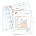 Office Jansan | C-Line 62048 11 in. x 8.5 in. Standard Weight Non-Glare Polypropylene Sheet Protectors - Clear (100/Box) image number 2