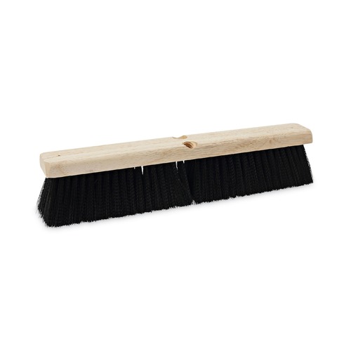 Mothers Day Sale! Save an Extra 10% off your order | Boardwalk BWK20618 3 in. Medium Weight Polypropylene Bristles 18 in. Brush Floor Brush Head - Black image number 0